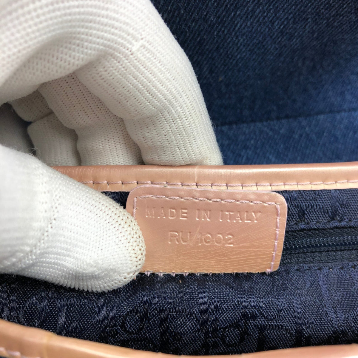 CHRISTIAN DIOR DENIM SADDLE BAG