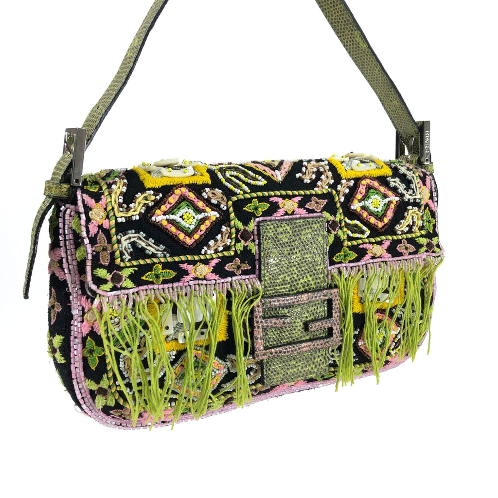 FENDI BEADED BAGUETTE BAG