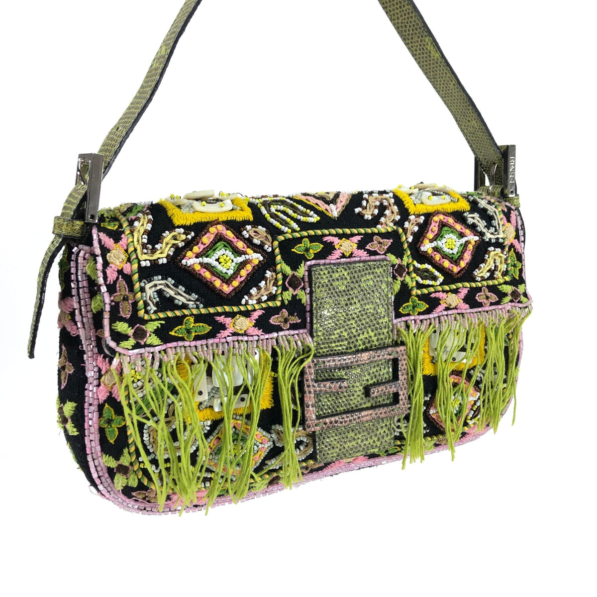 FENDI BEADED BAGUETTE BAG