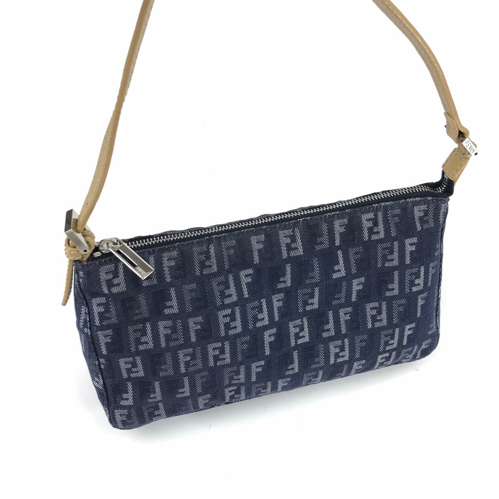FENDI DENIM ZUCCA SHOULDER BAG