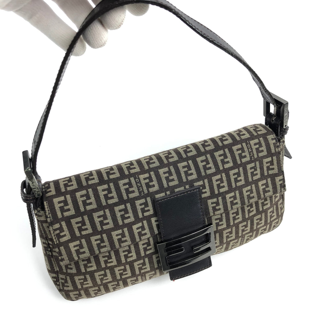 FENDI MONOGRAM BAGUETTE SHOULDER BAG