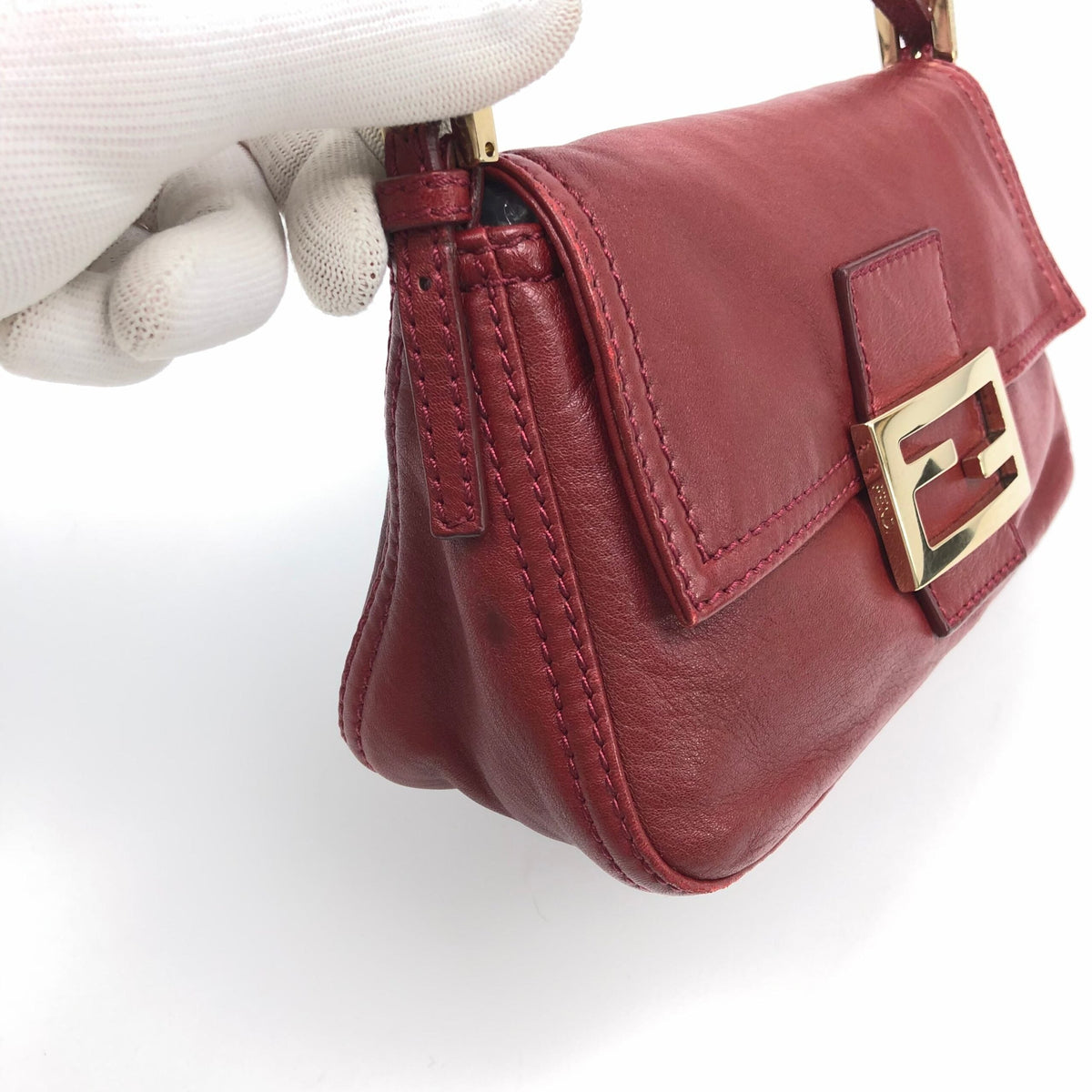 FENDI LEATHER BAGUETTE BAG