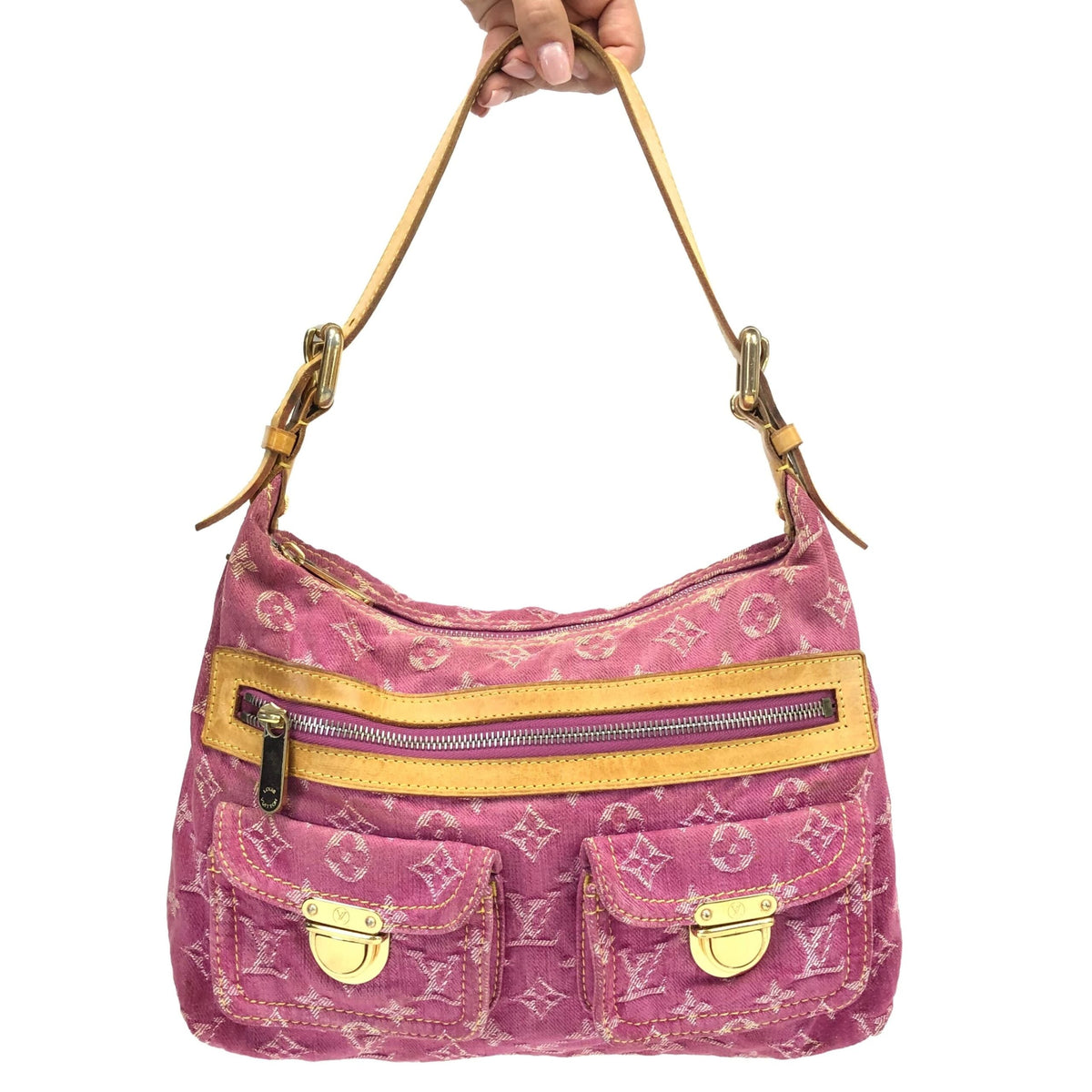 LOUIS VUITTON BAGGY PM DENIM SHOULDER BAG
