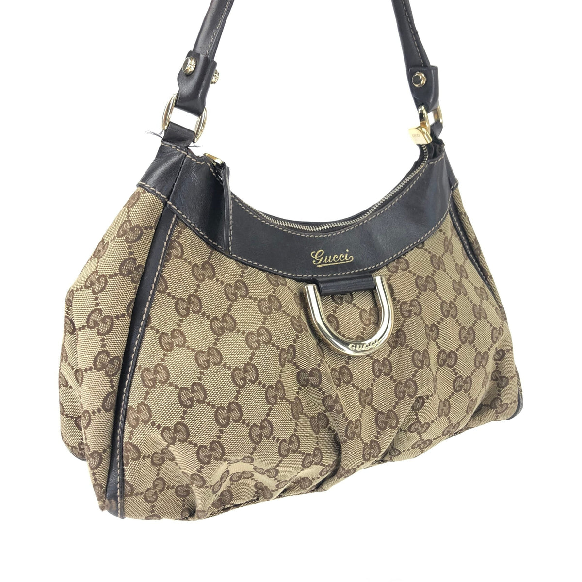 GUCCI ABBEY MONOGRAM SHOULDER BAG