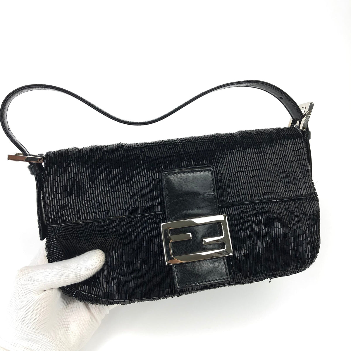 FENDI BEADED BAGUETTE BAG