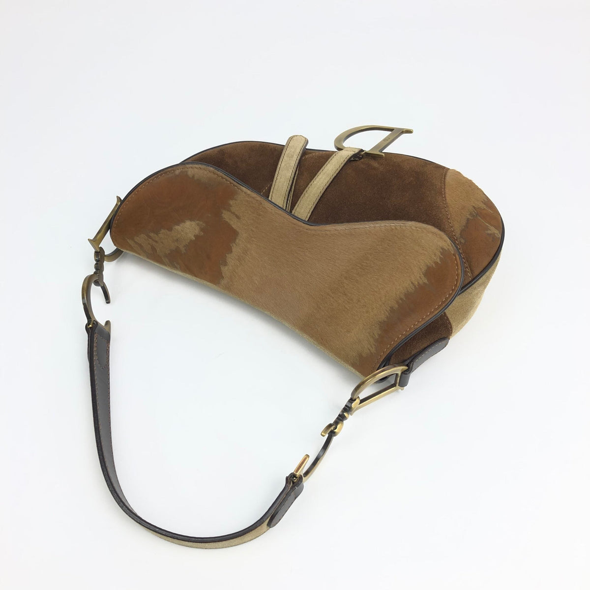 CHRISTIAN DIOR PONY HAIR SADDLE BAG