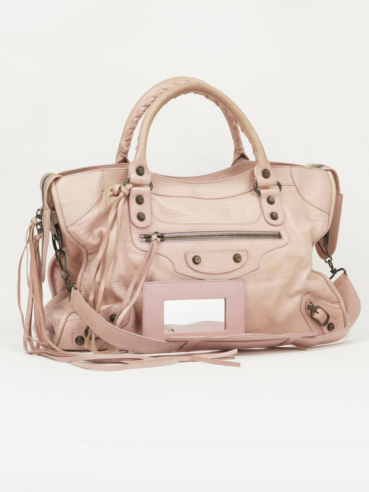 BALENCIAGA LIZARD EMBOSSED CITY BAG SPECIAL EDITION