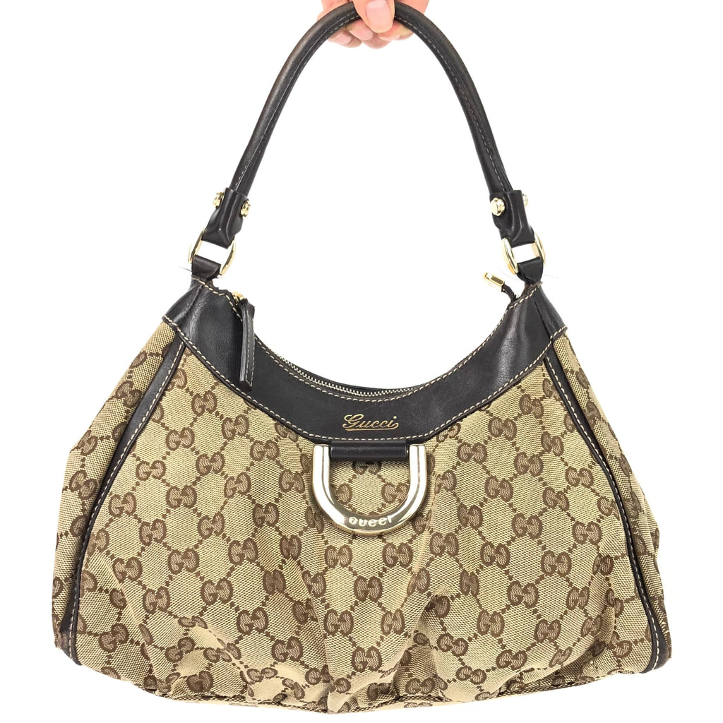 GUCCI ABBEY MONOGRAM SHOULDER BAG
