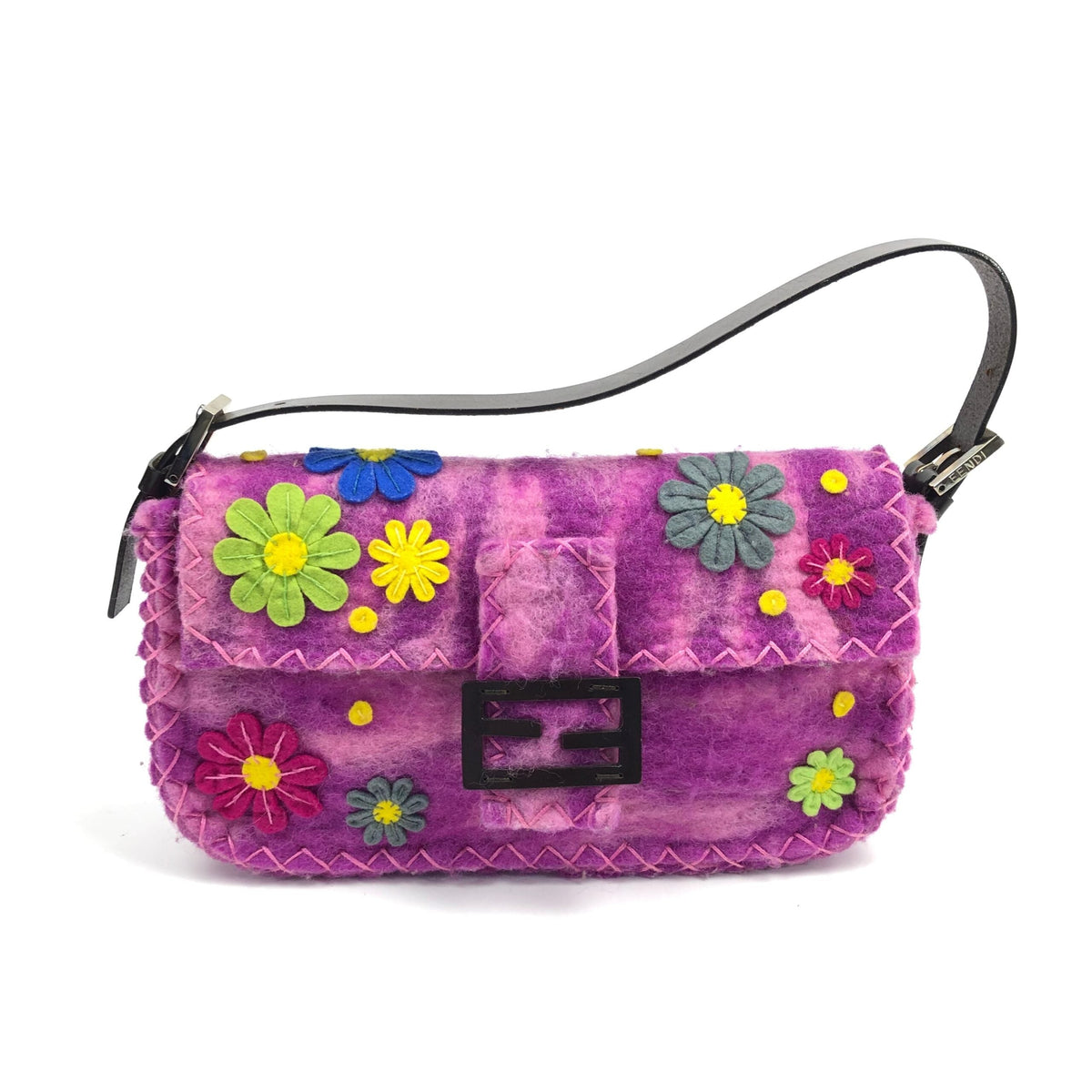 FENDI FELT BAGUETTE BAG