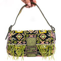 FENDI BEADED BAGUETTE SHOULDER BAG