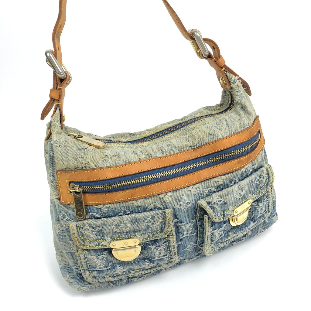 LOUIS VUITTON BAGGY PM DENIM SHOULDER BAG