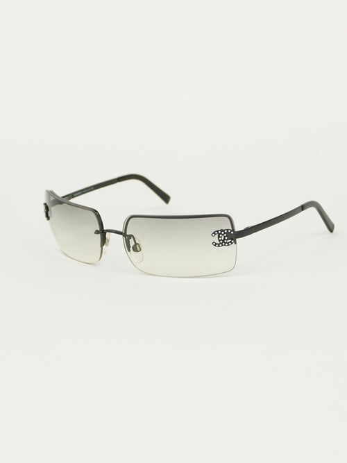 CHANEL RHINESTONE SUNGLASSES