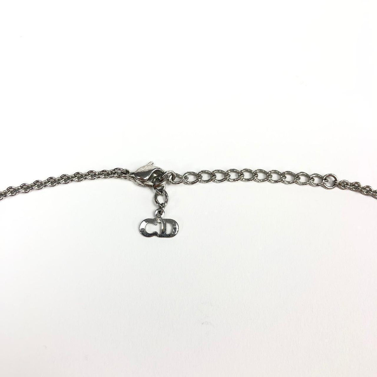 CHRISTIAN DIOR SPELL-OUT NECKLACE