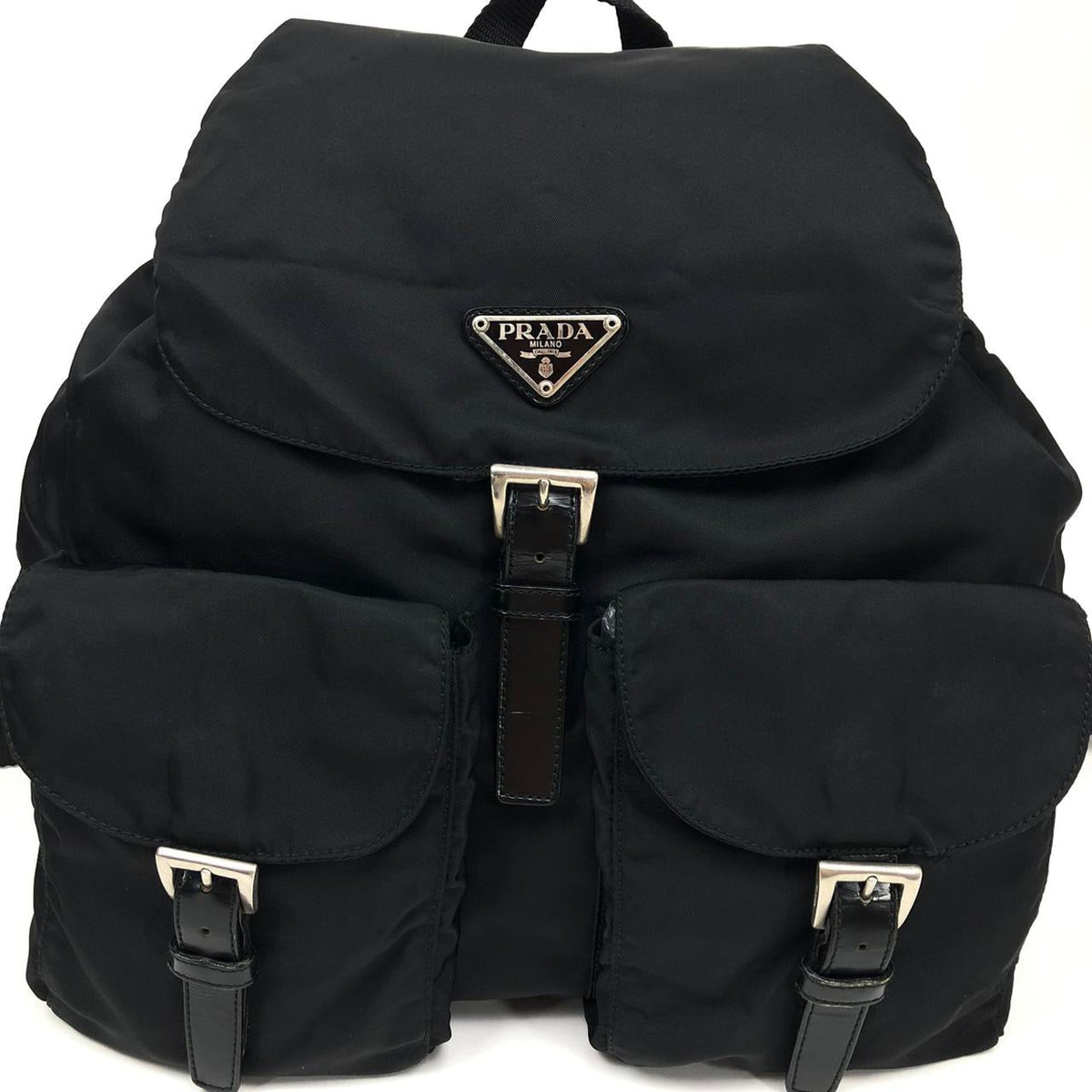 PRADA NYLON DOUBLE BUCKLE BACKPACK