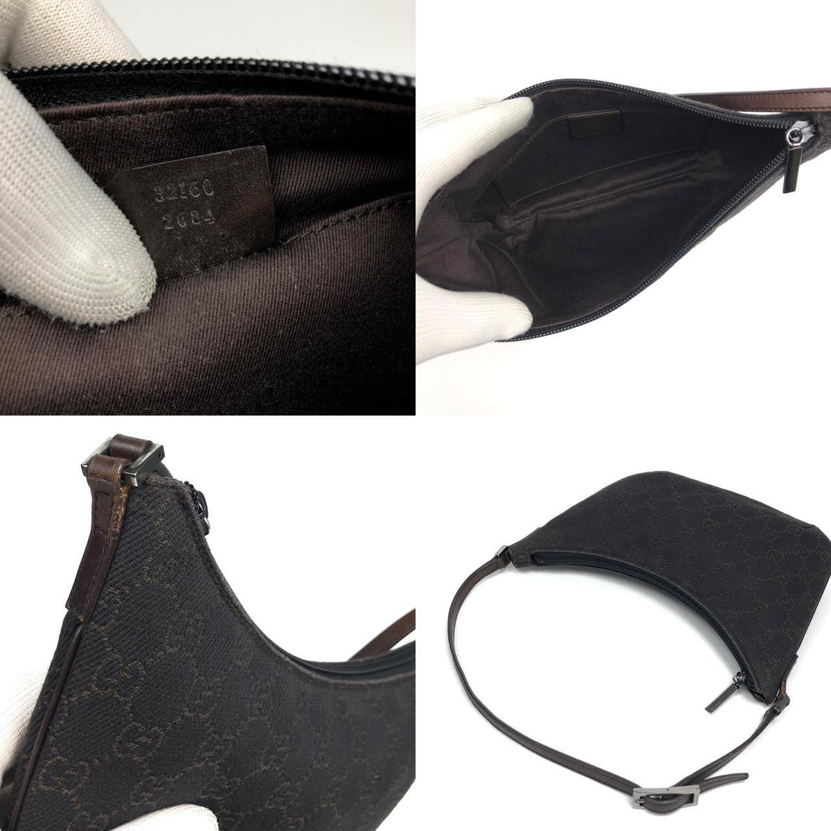 GUCCI MONOGRAM SHOULDER BAG