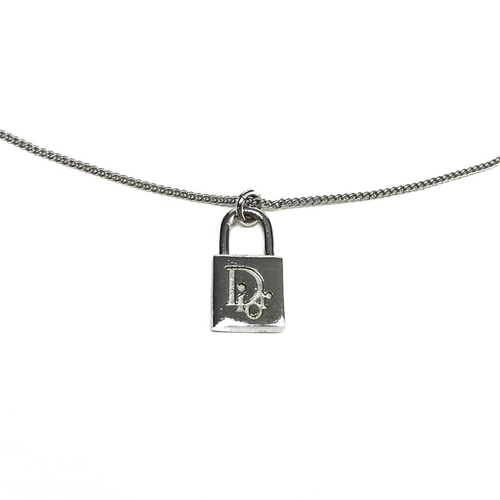 CHRISTIAN DIOR PADLOCK NECKLACE