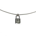CHRISTIAN DIOR PADLOCK NECKLACE