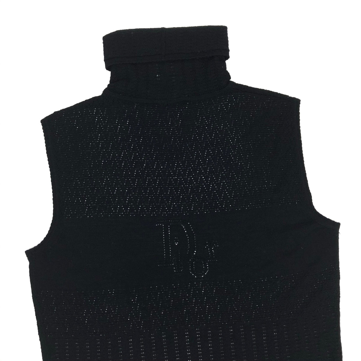 CHRISTIAN DIOR SHEER TURTLE NECK TOP