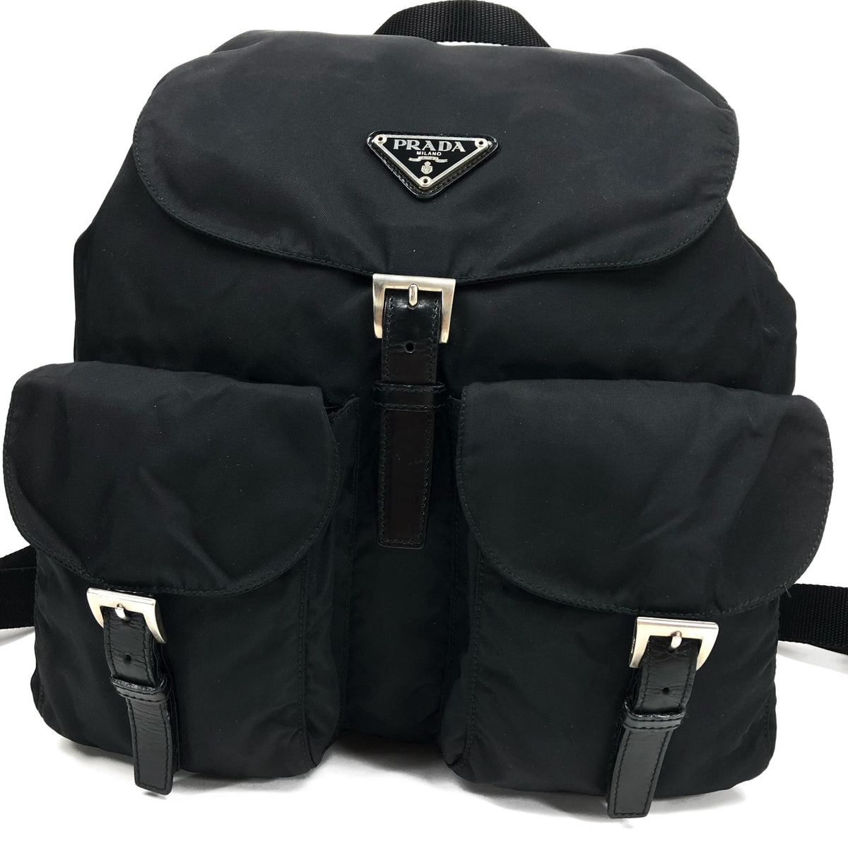 PRADA NYLON DOUBLE BUCKLE BACKPACK