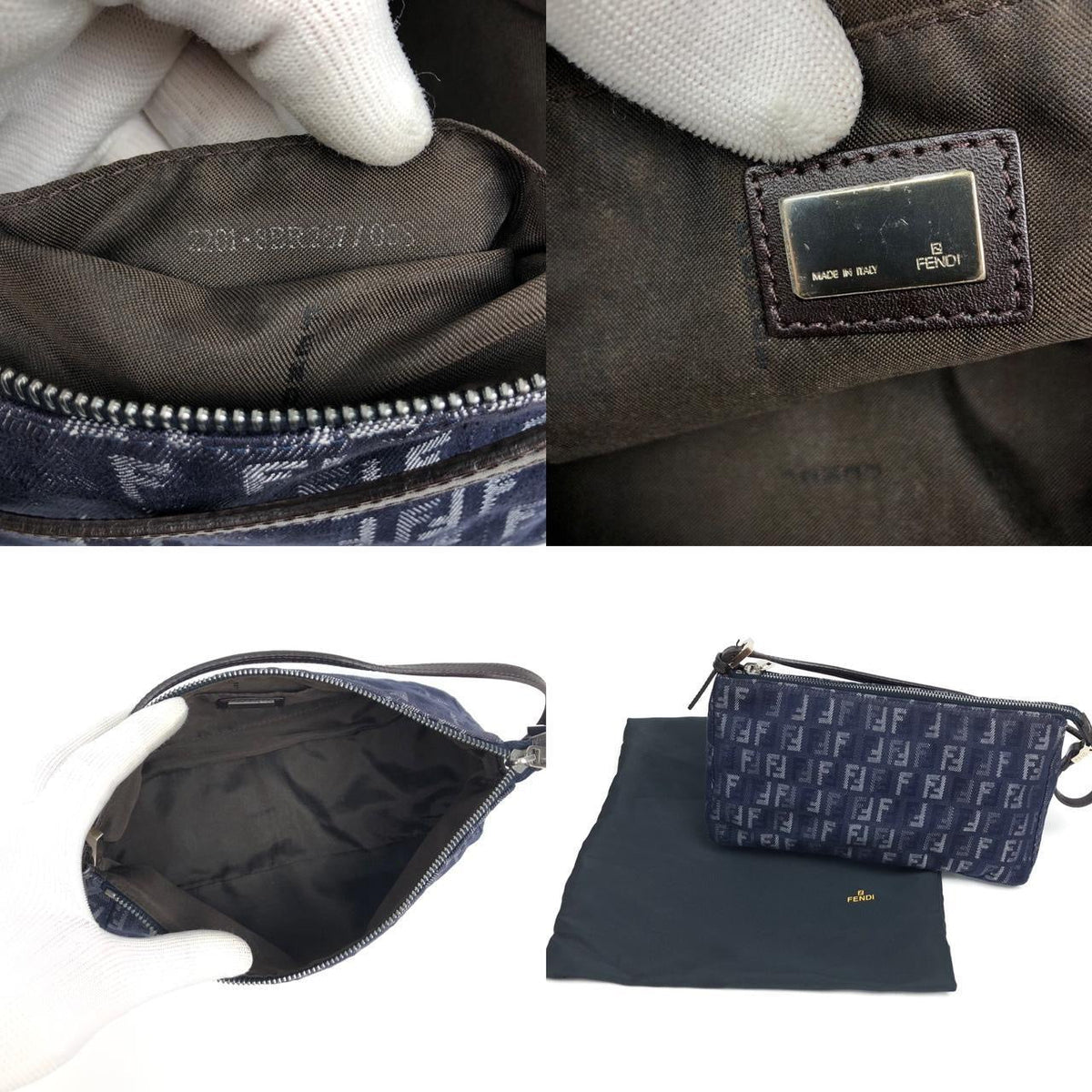 FENDI ZUCCA SHOULDER BAG