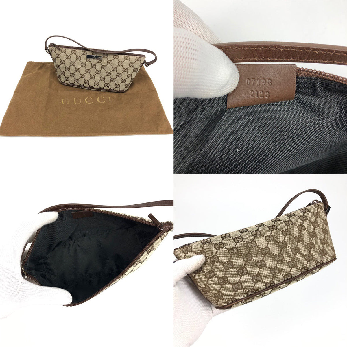 GUCCI MONOGRAM SHOULDER BAG