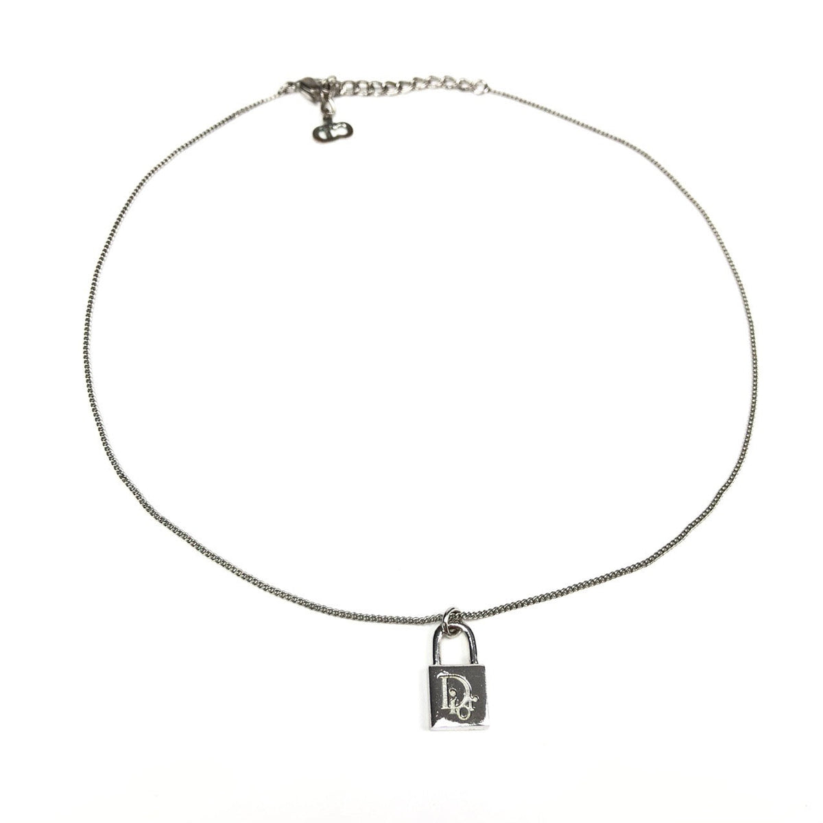 CHRISTIAN DIOR PADLOCK NECKLACE