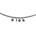 CHRISTIAN DIOR SPELL-OUT NECKLACE