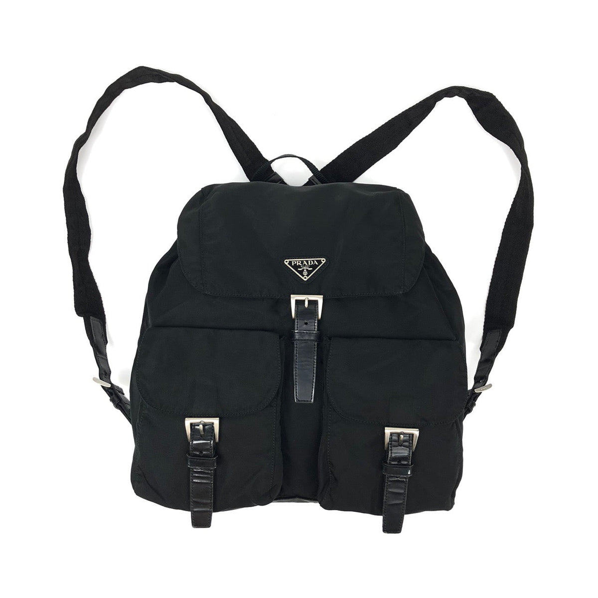 PRADA NYLON DOUBLE BUCKLE BACKPACK
