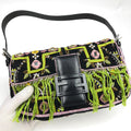 FENDI BEADED BAGUETTE SHOULDER BAG
