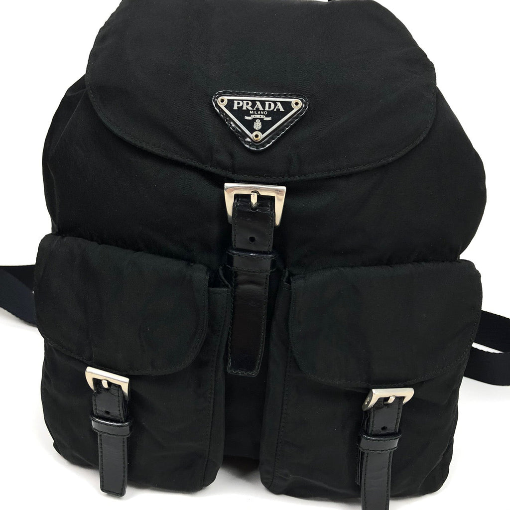 PRADA NYLON DOUBLE BUCKLE BACKPACK