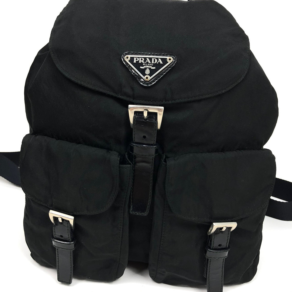 PRADA NYLON DOUBLE BUCKLE BACKPACK
