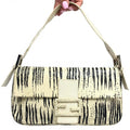 FENDI PYTHON SNAKESKIN BAGUETTE SHOULDER BAG