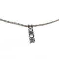 CHRISTIAN DIOR VERTICAL SPELL-OUT NECKLACE