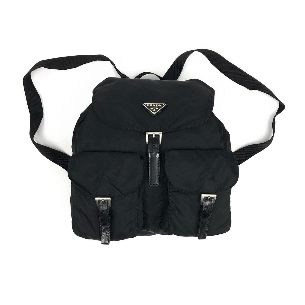 PRADA NYLON DOUBLE BUCKLE BACKPACK
