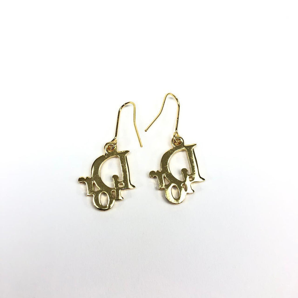 CHRISTIAN DIOR MONOGRAM JEWELLED EARRINGS