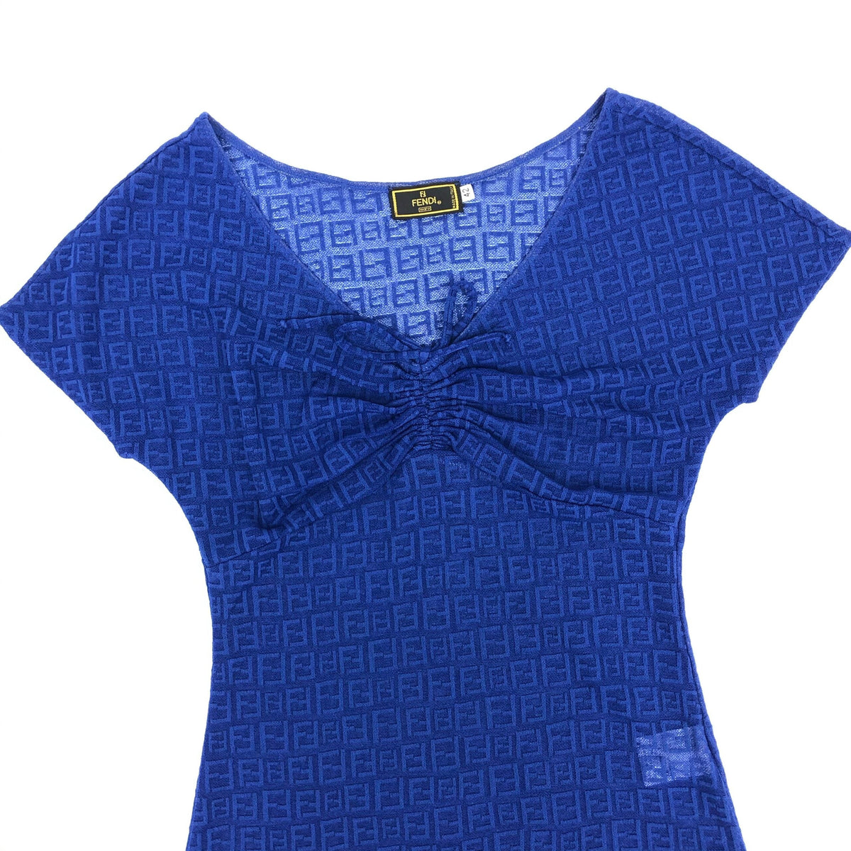 FENDI ZUCCA SHEER TOP