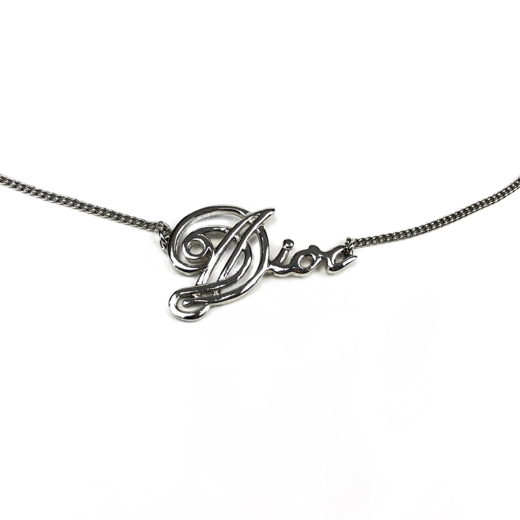 CHRISTIAN DIOR SPELL-OUT NECKLACE
