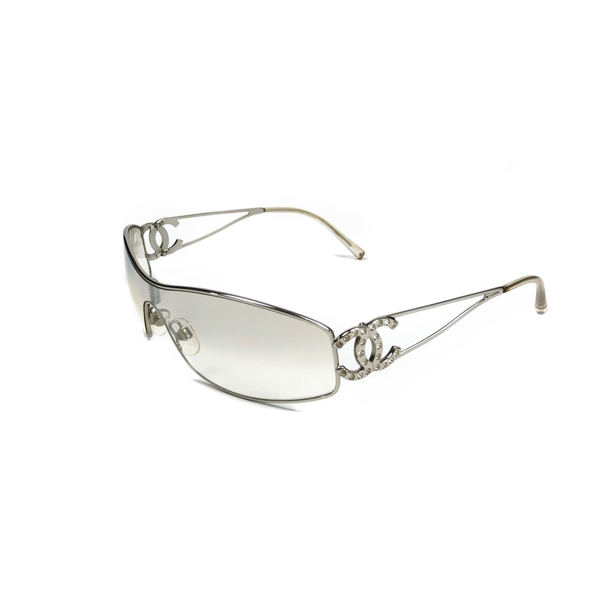 CHANEL RIMLESS VISOR SUNGLASSES
