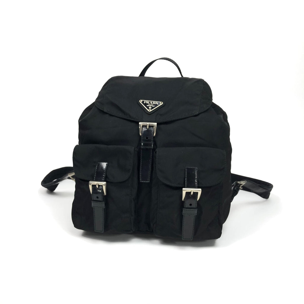 PRADA NYLON DOUBLE BUCKLE BACKPACK