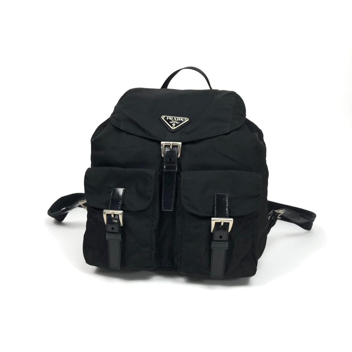 PRADA NYLON DOUBLE BUCKLE BACKPACK
