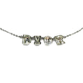 CHRISTIAN DIOR JEWELLED SPELL-OUT NECKLACE