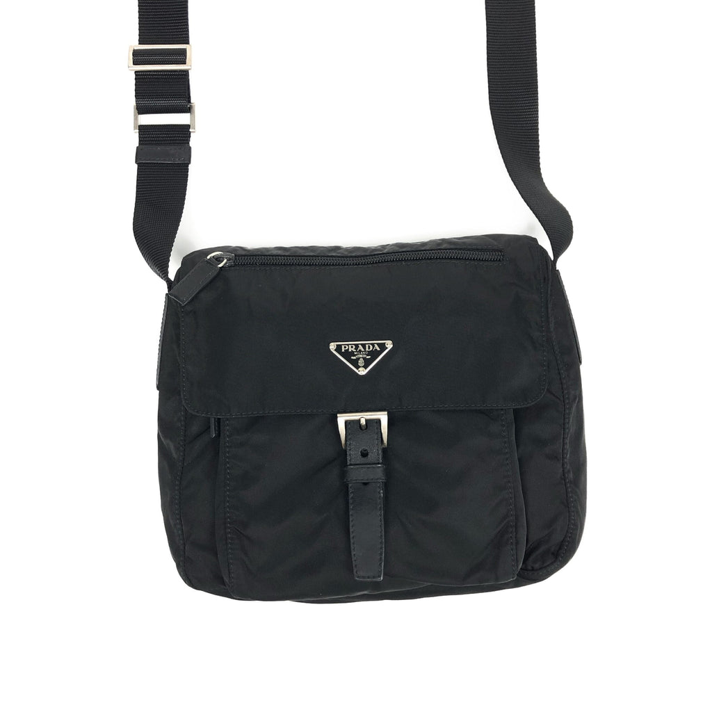 PRADA NYLON BUCKLE CROSSBODY BAG