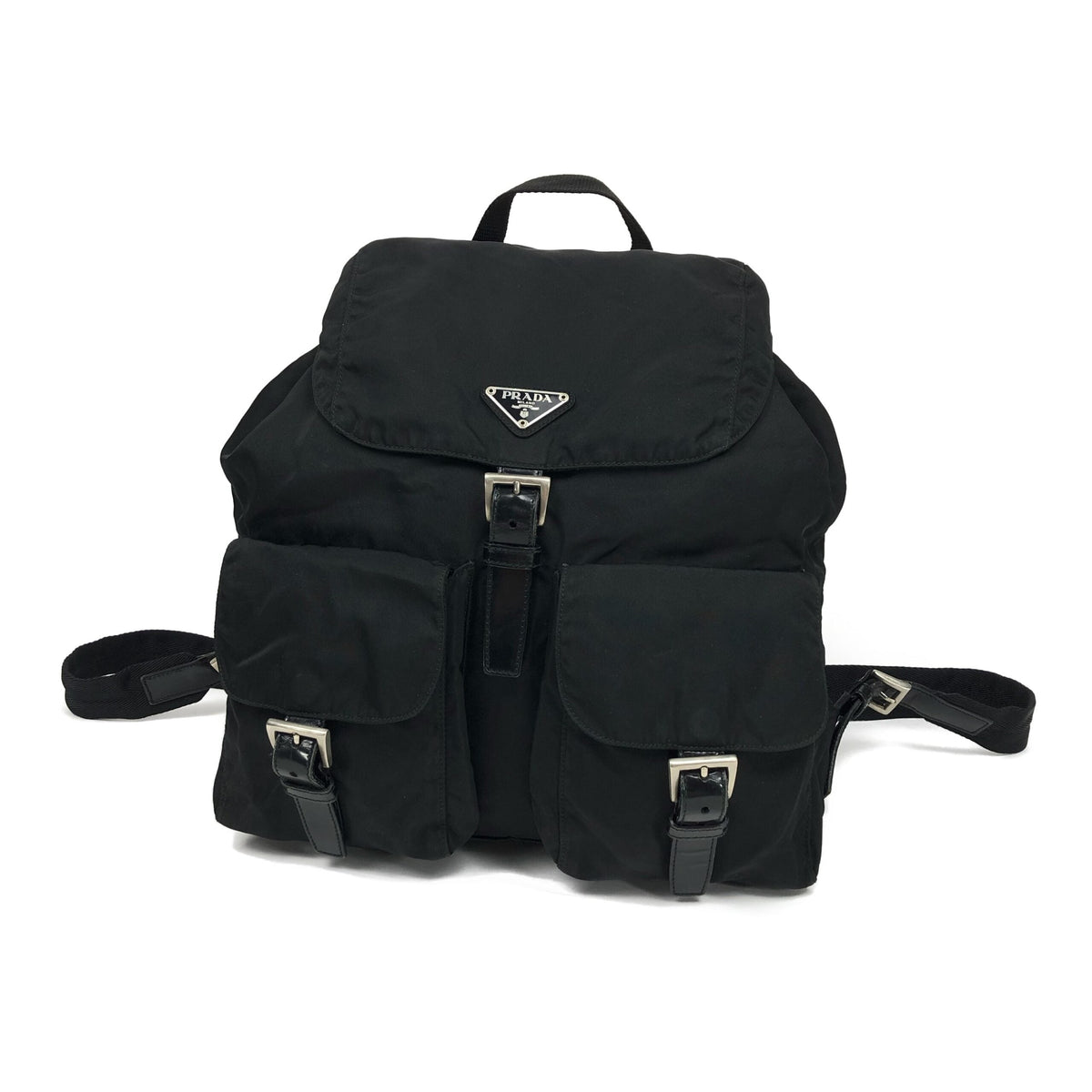 PRADA NYLON DOUBLE BUCKLE BACKPACK