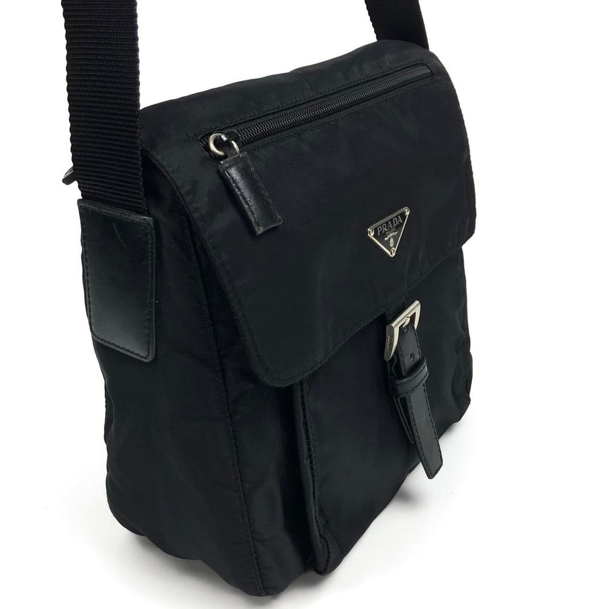 PRADA NYLON BUCKLE CROSSBODY BAG