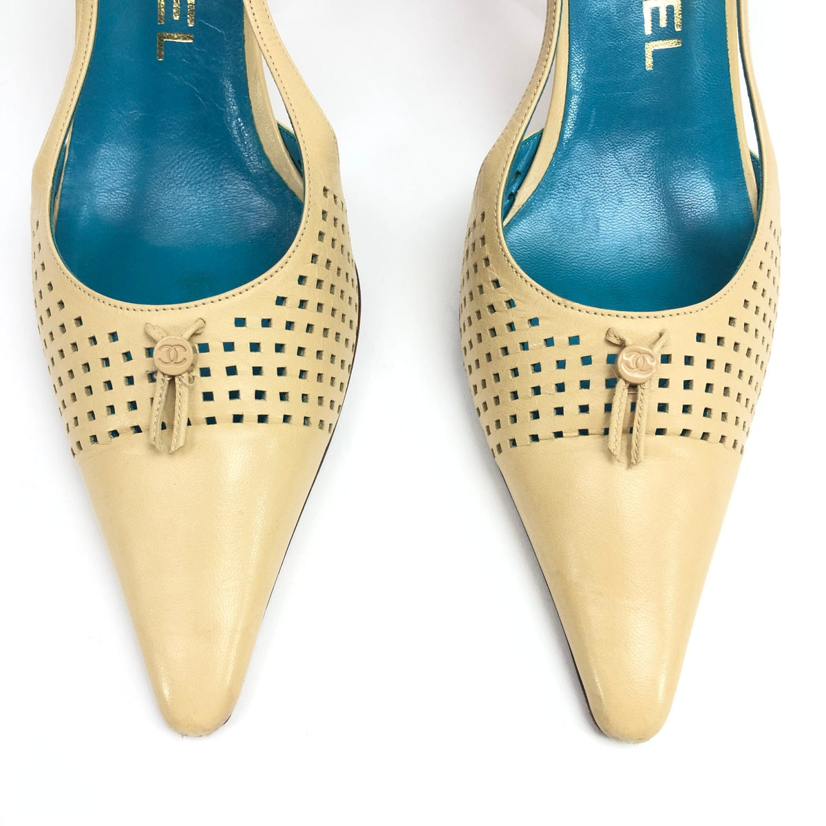 CHANEL SLING-BACK MULE HEELS - UK 3.5 / US 5.5 / EU 36.5