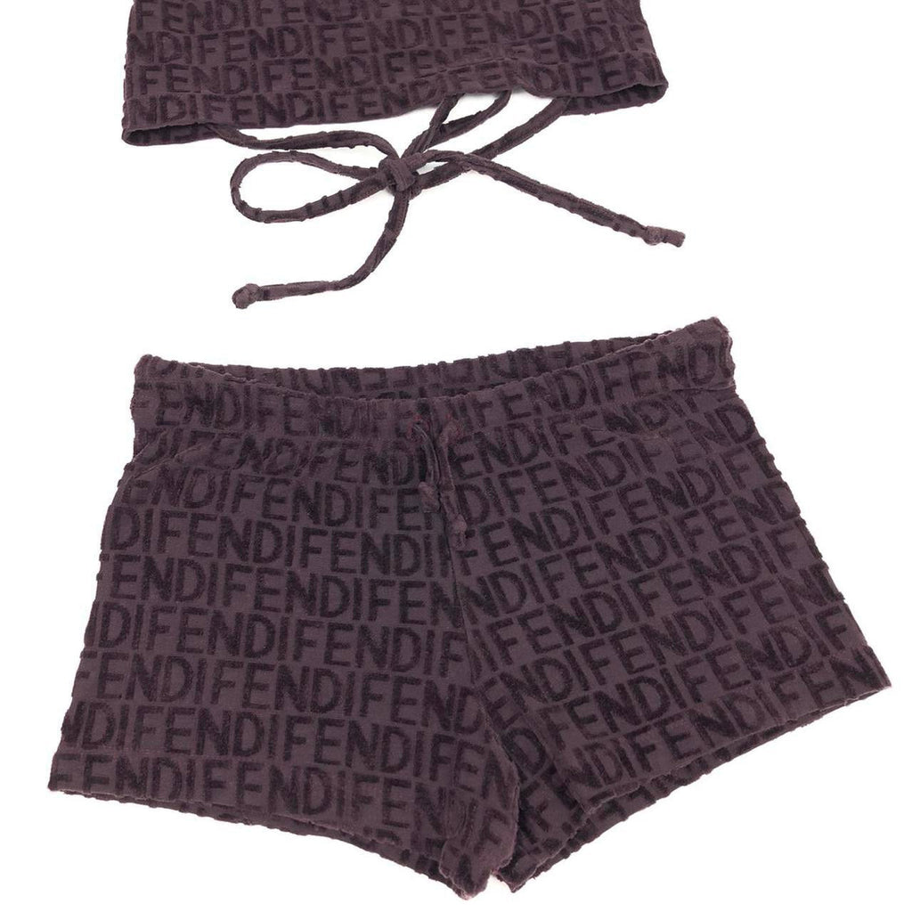 FENDI HALTER TOP AND SHORTS