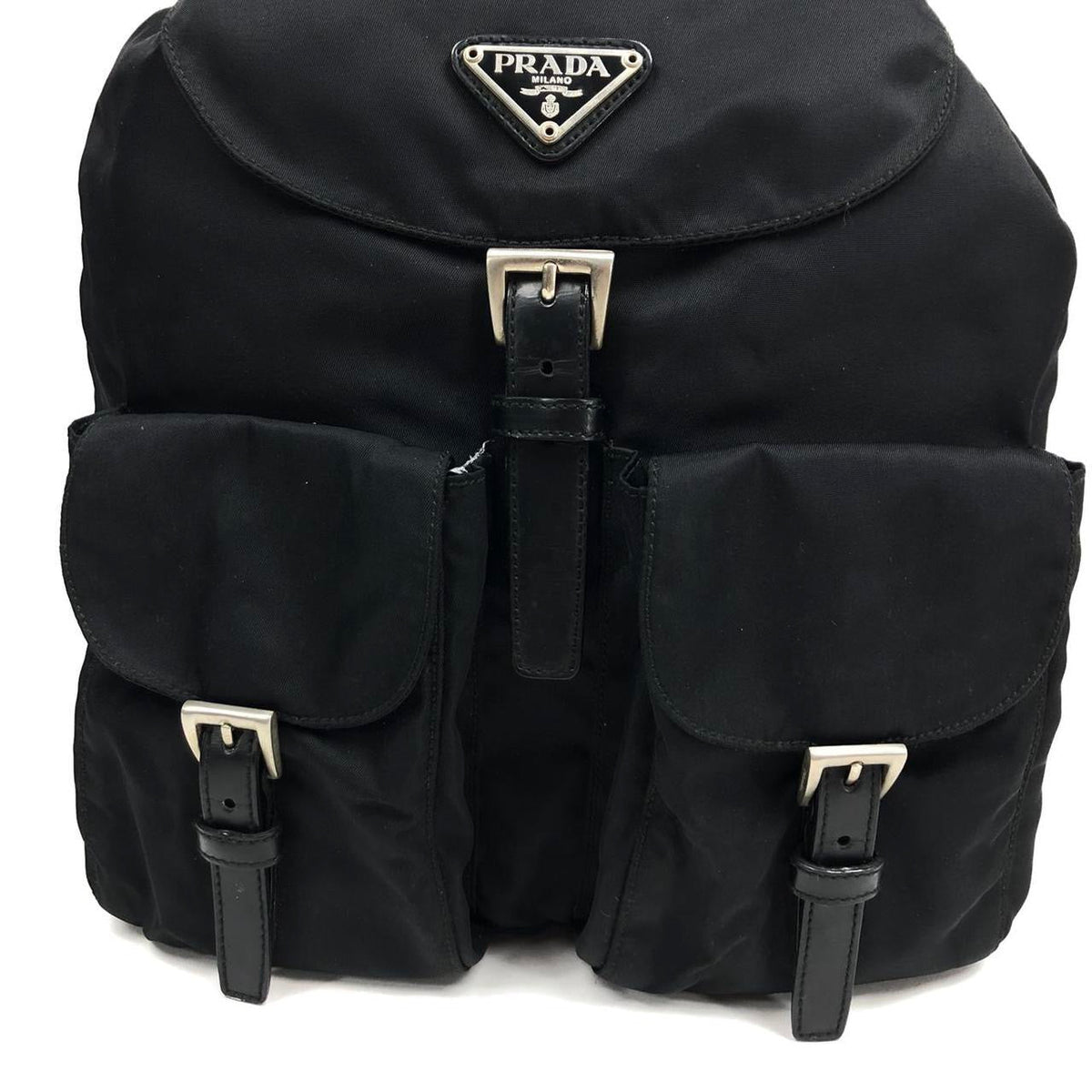 PRADA NYLON DOUBLE BUCKLE BACKPACK