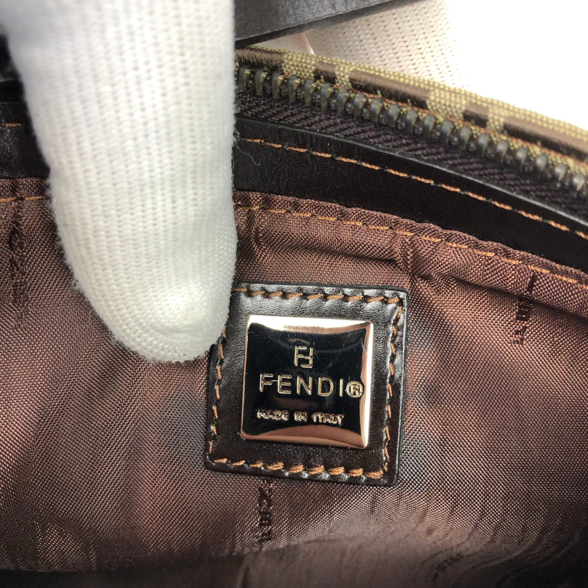 FENDI ZUCCA SHOULDER BAG