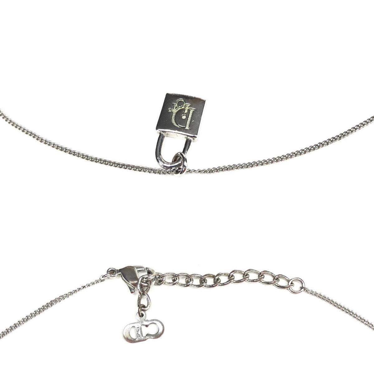 CHRISTIAN DIOR PADLOCK NECKLACE