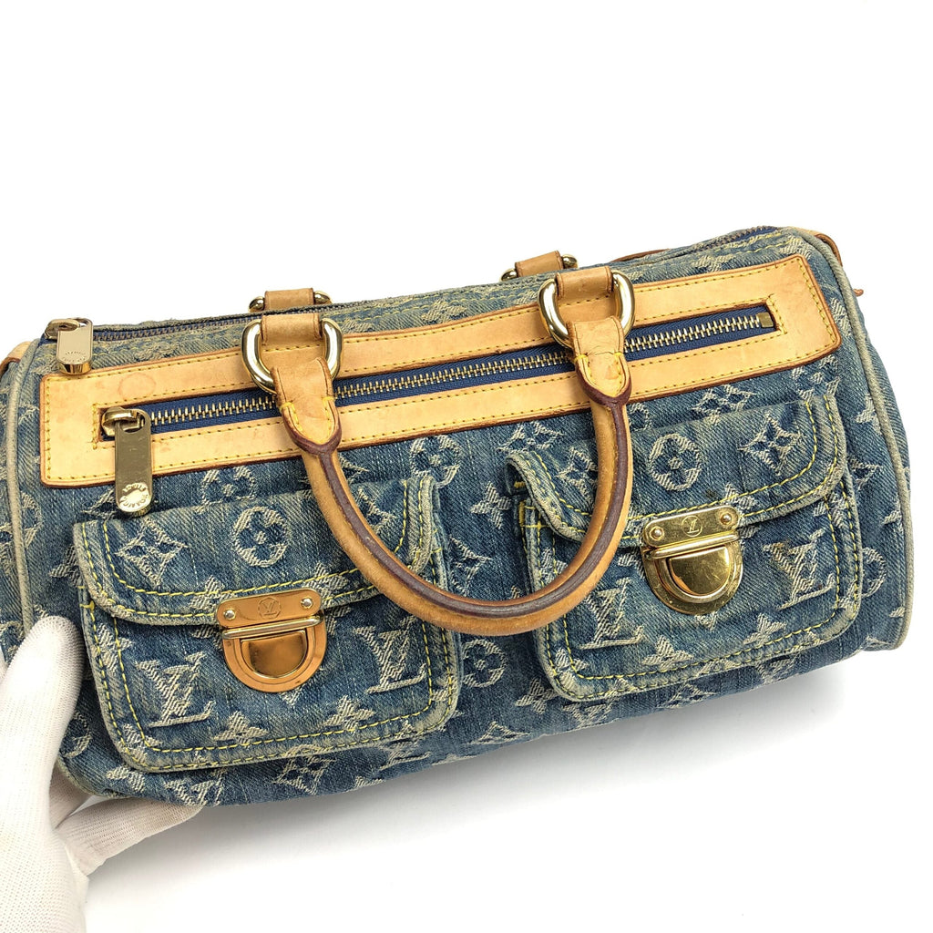 LOUIS VUITTON NEO SPEEDY DENIM BAG